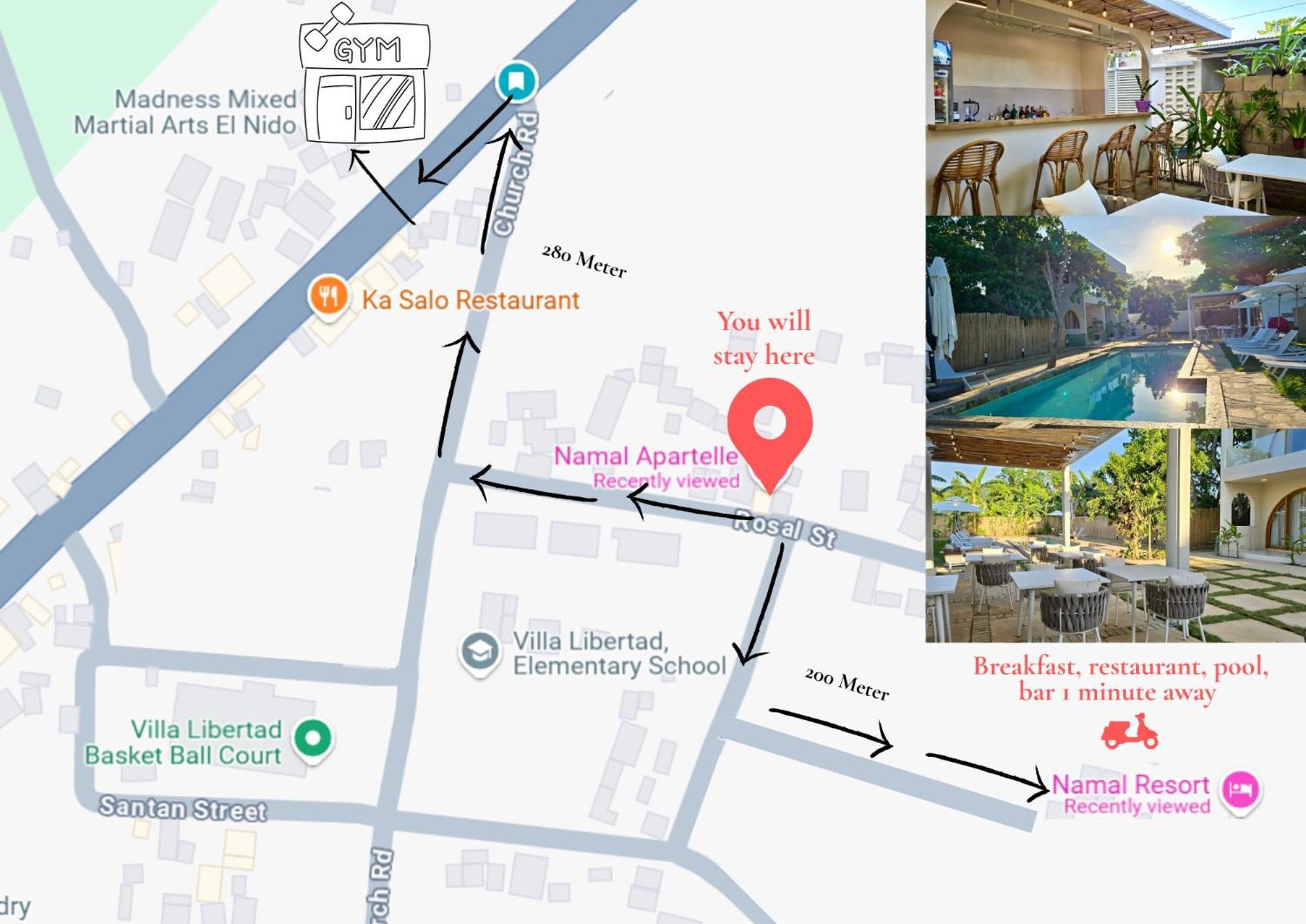 Namal Apartelle - Free Scooter & Gym Access El Nido Εξωτερικό φωτογραφία